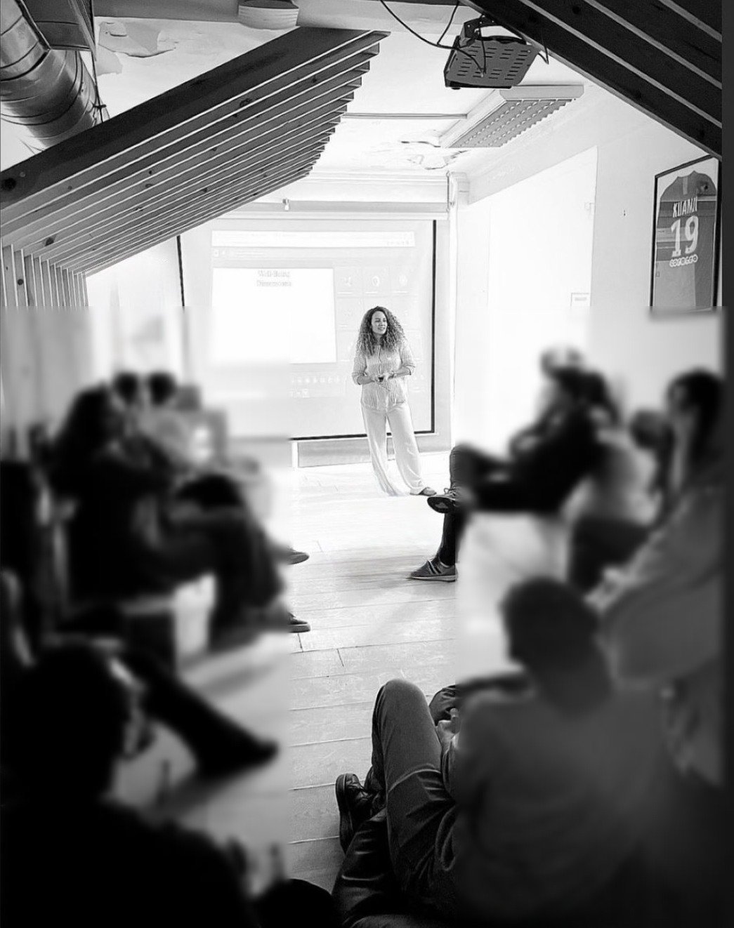Nourhan Maher facilitating a workshop